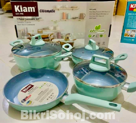 Kiam Ceramic Coating 7pes non-Stick Cookware